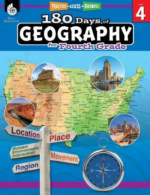180 dni geografii dla czwartej klasy: Ćwicz, oceniaj, diagnozuj - 180 Days of Geography for Fourth Grade: Practice, Assess, Diagnose