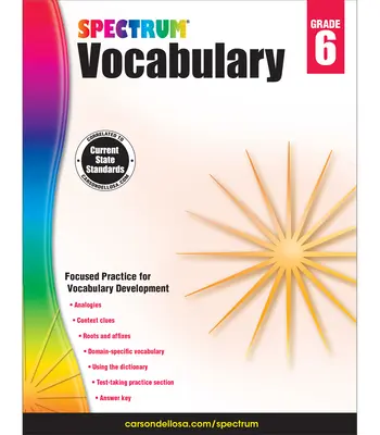 Słownictwo Spectrum, klasa 6 - Spectrum Vocabulary, Grade 6