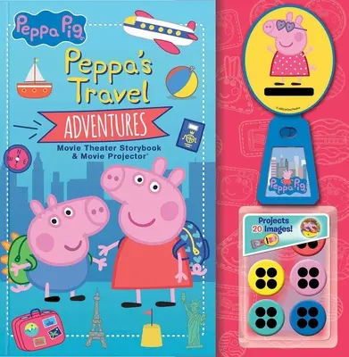 Świnka Peppa: Przygody Świnki Peppy w podróży - książeczka i projektor filmowy - Peppa Pig: Peppa's Travel Adventures Storybook & Movie Projector