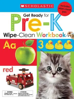 Get Ready for Pre-K Wipe-Clean Workbook: Scholastic Early Learners (Wipe-Clean) [With Wipe Clean Pen]