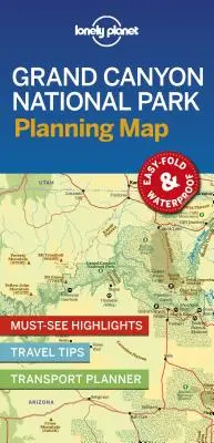 Lonely Planet Grand Canyon National Park Planowanie Mapa 1 - Lonely Planet Grand Canyon National Park Planning Map 1