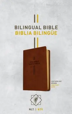 Biblia dwujęzyczna / Biblia Bilingue Nlt/Ntv (skórzana, brązowa) - Bilingual Bible / Biblia Bilinge Nlt/Ntv (Leatherlike, Brown)