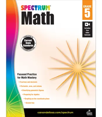 Zeszyt ćwiczeń do matematyki Spectrum, klasa 5 - Spectrum Math Workbook, Grade 5