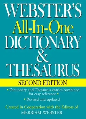 Uniwersalny słownik i tezaurus Webstera, wydanie drugie - Webster's All-In-One Dictionary & Thesaurus, Second Edition