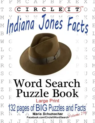 Zakreśl, fakty dotyczące Indiany Jonesa, wyszukiwanie słów, książka z łamigłówkami - Circle It, Indiana Jones Facts, Word Search, Puzzle Book