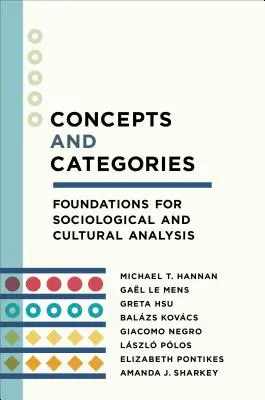 Koncepcje i kategorie: Podstawy analizy socjologicznej i kulturowej - Concepts and Categories: Foundations for Sociological and Cultural Analysis