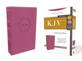 KJV, Biblia cienkiego druku, skórzana miękka, różowa, wydanie z czerwonymi literami, wygodny druk - Kjv, Thinline Bible, Leathersoft, Pink, Red Letter Edition, Comfort Print