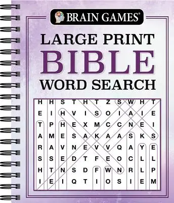 Gry umysłowe - wyszukiwanie słów w Biblii w dużym formacie - Brain Games - Large Print Bible Word Search