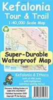 Mapa wycieczek i szlaków na Kefalonii - Kefalonia Tour and Trail Map