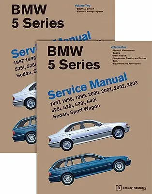 BMW serii 5 2 Vol (E39 Instrukcja serwisowa: 1997, 1998, 1999, 2000, 2001, 2002, 2003: 525i, 528i, 530i, 540i, Limuzyna, Sport Wagon - BMW 5 Series 2 Vol (E39 Service Manual: 1997, 1998, 1999, 2000, 2001, 2002, 2003: 525i, 528i, 530i, 540i, Sedan, Sport Wagon