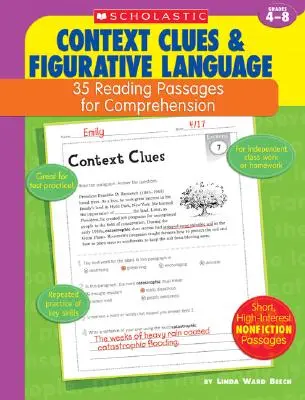 35 fragmentów do czytania ze zrozumieniem: Wskazówki kontekstowe i język figuratywny: 35 fragmentów do czytania ze zrozumieniem - 35 Reading Passages for Comprehension: Context Clues & Figurative Language: 35 Reading Passages for Comprehension