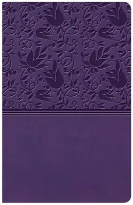 KJV Large Print Personal Size Reference Bible, fioletowa skóra ekologiczna - KJV Large Print Personal Size Reference Bible, Purple Leathertouch