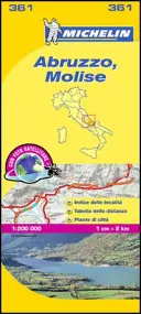 Michelin Mapa Włochy: Abruzja, Molise 361 - Michelin Map Italy: Abruzzo, Molise 361