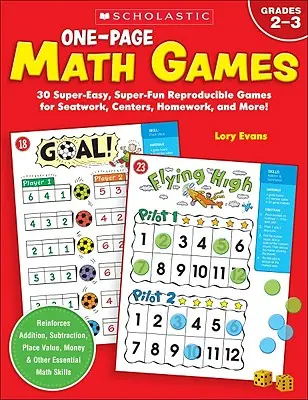 Jednostronicowe gry matematyczne - One-Page Math Games