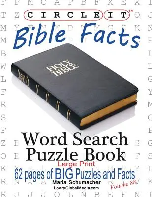 Krąg, fakty biblijne, duży druk, wyszukiwanie słów, książka z łamigłówkami - Circle It, Bible Facts, Large Print, Word Search, Puzzle Book