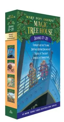 Magiczny domek na drzewie, księgi 17-20, zestaw pudełkowy: Tajemnica zaczarowanego psa - Magic Tree House Books 17-20 Boxed Set: The Mystery of the Enchanted Dog