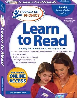 Hooked on Phonics Uczymy się czytać - Poziom 4, tom 4: Czytanki dla początkujących (przedszkole, 4-6 lat) - Hooked on Phonics Learn to Read - Level 4, Volume 4: Emergent Readers (Kindergarten Ages 4-6)