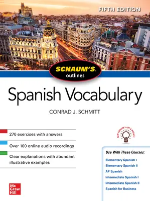 Schaum's Outline of Spanish Vocabulary, wydanie piąte - Schaum's Outline of Spanish Vocabulary, Fifth Edition