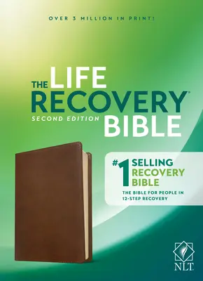 NLT Life Recovery Bible, wydanie drugie (skóropodobne, rdzawobrązowe) - NLT Life Recovery Bible, Second Edition (Leatherlike, Rustic Brown)