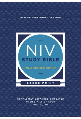 Biblia do studiowania NIV, w pełni poprawiona edycja, duży druk, twarda oprawa, czerwona litera, wygodny druk - NIV Study Bible, Fully Revised Edition, Large Print, Hardcover, Red Letter, Comfort Print