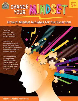 Change Your Mindset: Aktywności nastawione na rozwój dla klasy (Gr. 5+) - Change Your Mindset: Growth Mindset Activities for the Classroom (Gr. 5+)