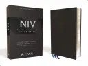 Niv, Biblia cienkonakładowa, duży druk, skóra Premium, skóra kozia, czarna, kolekcja Premier, wygodny druk - Niv, Thinline Bible, Large Print, Premium Leather, Goatskin, Black, Premier Collection, Comfort Print