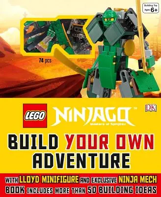 Lego(r) Ninjago: Zbuduj własną przygodę: Z minifigurką Lloyda i ekskluzywnymi gadżetami ninja, książka zawiera ponad 50 modeli do zbudowania - Lego(r) Ninjago: Build Your Own Adventure: With Lloyd Minifigure and Exclusive Ninja Merch, Book Includes More Than 50 Buil