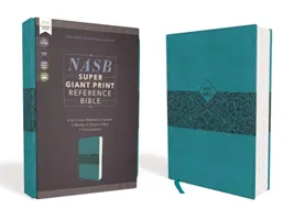 Nasb, Super Giant Print Reference Bible, Leathersoft, Teal, Red Letter Edition, 1995 Text, Comfort Print