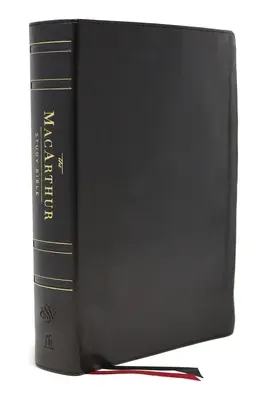 Esv, MacArthur Study Bible, wydanie 2, prawdziwa skóra, czarna, indeksowana kciukiem: Uwalnianie Bożej prawdy jeden werset na raz - Esv, MacArthur Study Bible, 2nd Edition, Genuine Leather, Black, Thumb Indexed: Unleashing God's Truth One Verse at a Time