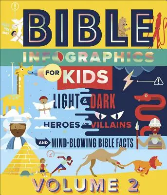 Infografiki biblijne dla dzieci (tm) Tom 2: Światło i ciemność, bohaterowie i złoczyńcy oraz oszałamiające fakty biblijne - Bible Infographics for Kids(tm) Volume 2: Light and Dark, Heroes and Villains, and Mind-Blowing Bible Facts