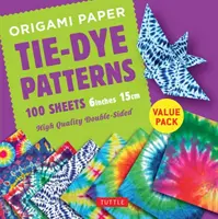 Origami Paper 100 Sheets Tie-Dye Patterns 6 (15 CM): Tuttle Origami Paper: Wysokiej jakości dwustronne arkusze origami z nadrukiem 8 różnych wzorów ( - Origami Paper 100 Sheets Tie-Dye Patterns 6 (15 CM): Tuttle Origami Paper: High-Quality Double-Sided Origami Sheets Printed with 8 Different Designs (