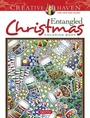 Kolorowanka świąteczna Creative Haven Entangled - Creative Haven Entangled Christmas Coloring Book