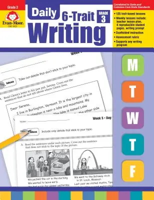 Codzienne pisanie w 6 stylach, klasa 3 - Daily 6-Trait Writing Grade 3