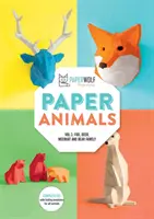 Papierowe zwierzęta: Tom 1: Lis, jeleń, surykatka i rodzina niedźwiedzi - Paper Animals: Volume 1: Fox, Deer, Meerkat and Bear Family