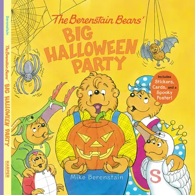 Wielkie Halloweenowe Przyjęcie Misiów Berenstainów: Zawiera naklejki, karty i straszny plakat! - The Berenstain Bears' Big Halloween Party: Includes Stickers, Cards, and a Spooky Poster!