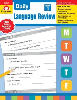 Codzienny przegląd języka Klasa 1 - Daily Language Review Grade 1