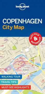 Lonely Planet Kopenhaga - mapa miasta 1 - Lonely Planet Copenhagen City Map 1