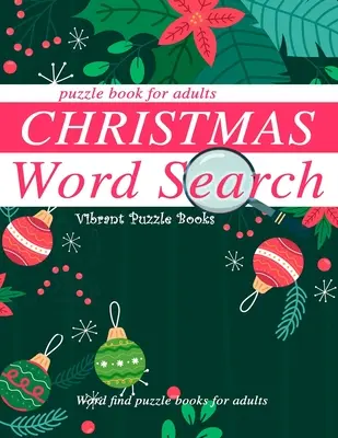 Świąteczna łamigłówka dla dorosłych: Książki z łamigłówkami dla dorosłych - Christmas word search puzzle book for adults.: Word find puzzle books for adults