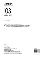 Trinity College London Violin Exam Pieces 2020-2023: Grade 3 (tylko część) - Trinity College London Violin Exam Pieces 2020-2023: Grade 3 (part only)