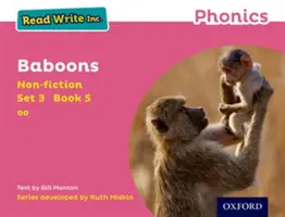 Read Write Inc. Fonics: Zestaw różowy 3 Literatura faktu 5 Pawiany - Read Write Inc. Phonics: Pink Set 3 Non-fiction 5 Baboons