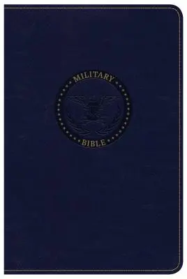 Biblia wojskowa CSB, granatowa skórzana oprawa - CSB Military Bible, Navy Blue Leathertouch