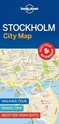 Lonely Planet Sztokholm Mapa miasta 1 - Lonely Planet Stockholm City Map 1