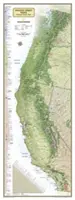 National Geographic: Mapa ścienna szlaku Pacific Crest w pudełku prezentowym (18 x 48 cali) - National Geographic: Pacific Crest Trail Wall Map in Gift Box Wall Map (18 X 48 Inches)