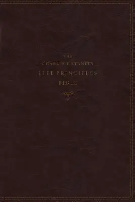 Nkjv, Charles F. Stanley Life Principles Bible, wydanie 2, skórzana oprawa, kolor bordowy, z indeksem, wygodny druk: Wzrastanie w wiedzy i zrozumieniu - Nkjv, Charles F. Stanley Life Principles Bible, 2nd Edition, Leathersoft, Burgundy, Indexed, Comfort Print: Growing in Knowledge and Understanding of