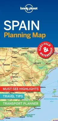 Lonely Planet Hiszpania mapa do planowania 1 - Lonely Planet Spain Planning Map 1