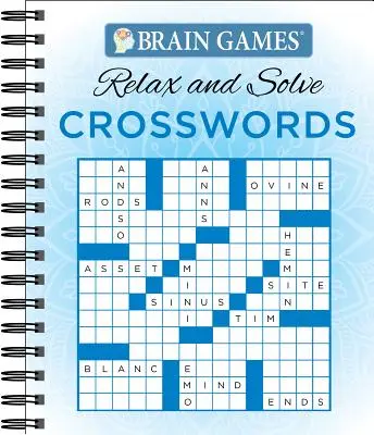 Gry Mózgowe - Zrelaksuj się i rozwiązuj: Krzyżówki (Niebieski) - Brain Games - Relax and Solve: Crosswords (Blue)