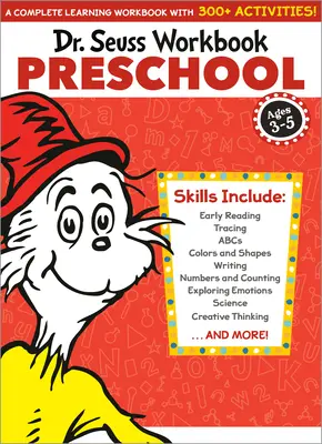 Zeszyt ćwiczeń Dr. Seussa: Przedszkole: 300+ zabawnych ćwiczeń z naklejkami i nie tylko! (Alphabet, Abcs, Tracing, Early Reading, Colors and Shapes, Numbers, Count - Dr. Seuss Workbook: Preschool: 300+ Fun Activities with Stickers and More! (Alphabet, Abcs, Tracing, Early Reading, Colors and Shapes, Numbers, Count