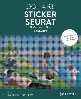 Naklejki Seurat: Kąpiący się w Asnieres Dot Art - Sticker Seurat: Bathers at Asnieres Dot Art