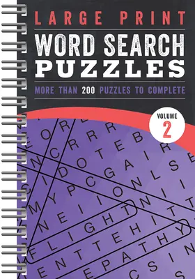 Duże puzzle do wyszukiwania słów: Tom 2 - Large Print Word Search Puzzles: Volume 2