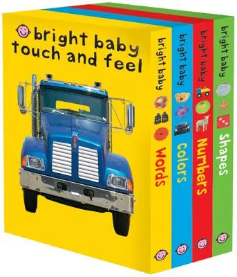 Bright Baby Touch & Feel Slipcase 2: zawiera słowa, kolory, liczby i kształty - Bright Baby Touch & Feel Slipcase 2: Includes Words, Colors, Numbers, and Shapes